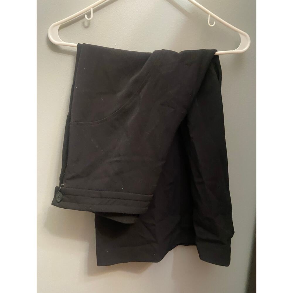 Virtue women’s black crop pants wide legged size 4